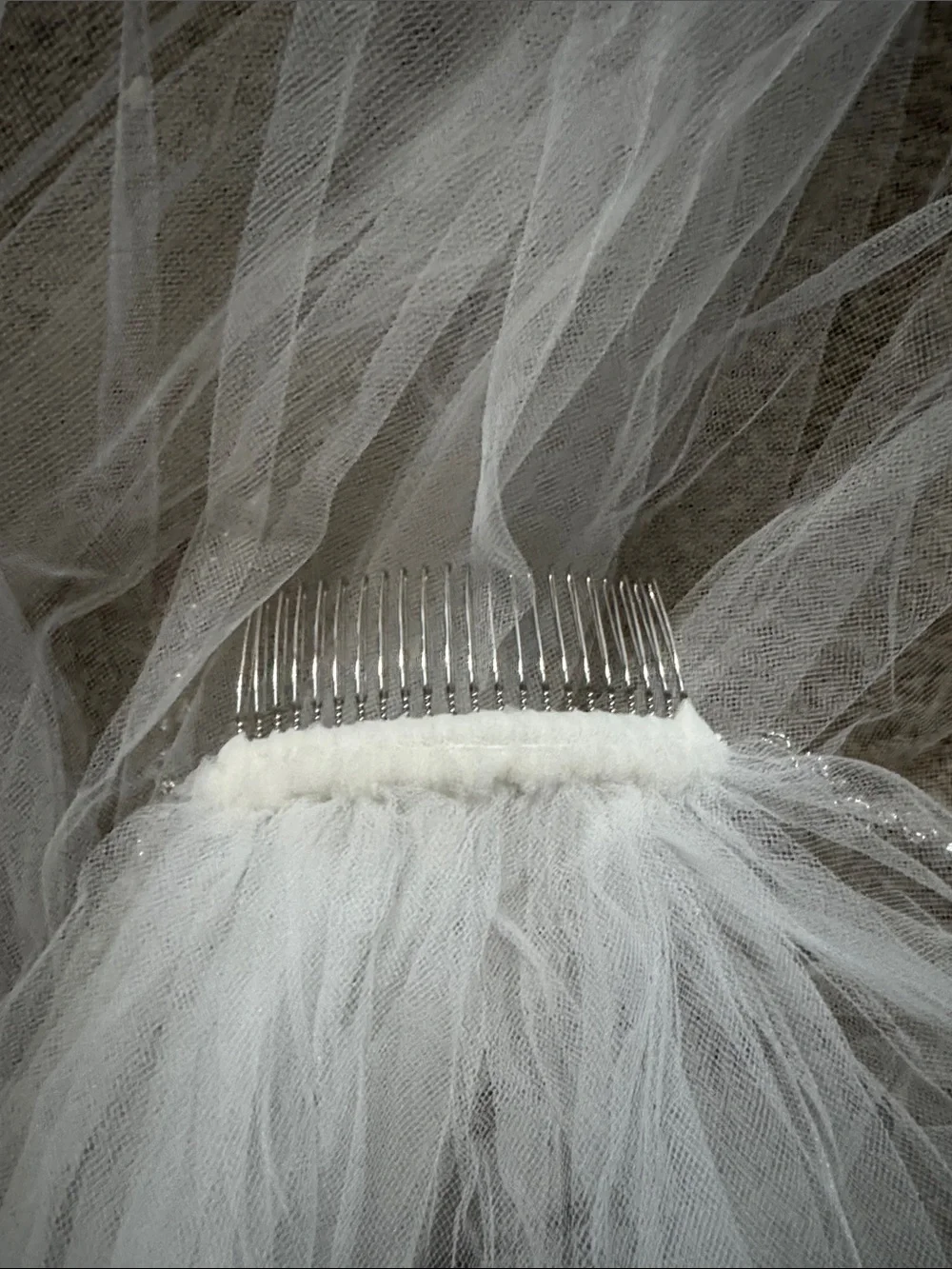 Darryl Colburn Ivory Veil with Sparkle Edge (36 inch)